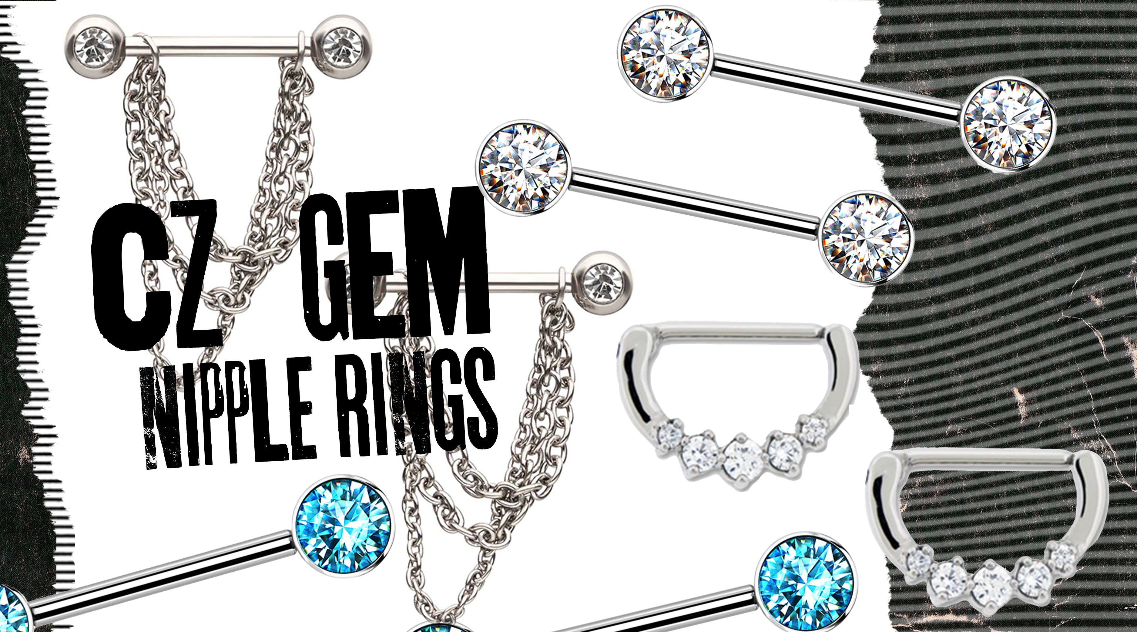 Diamond Nipple Rings