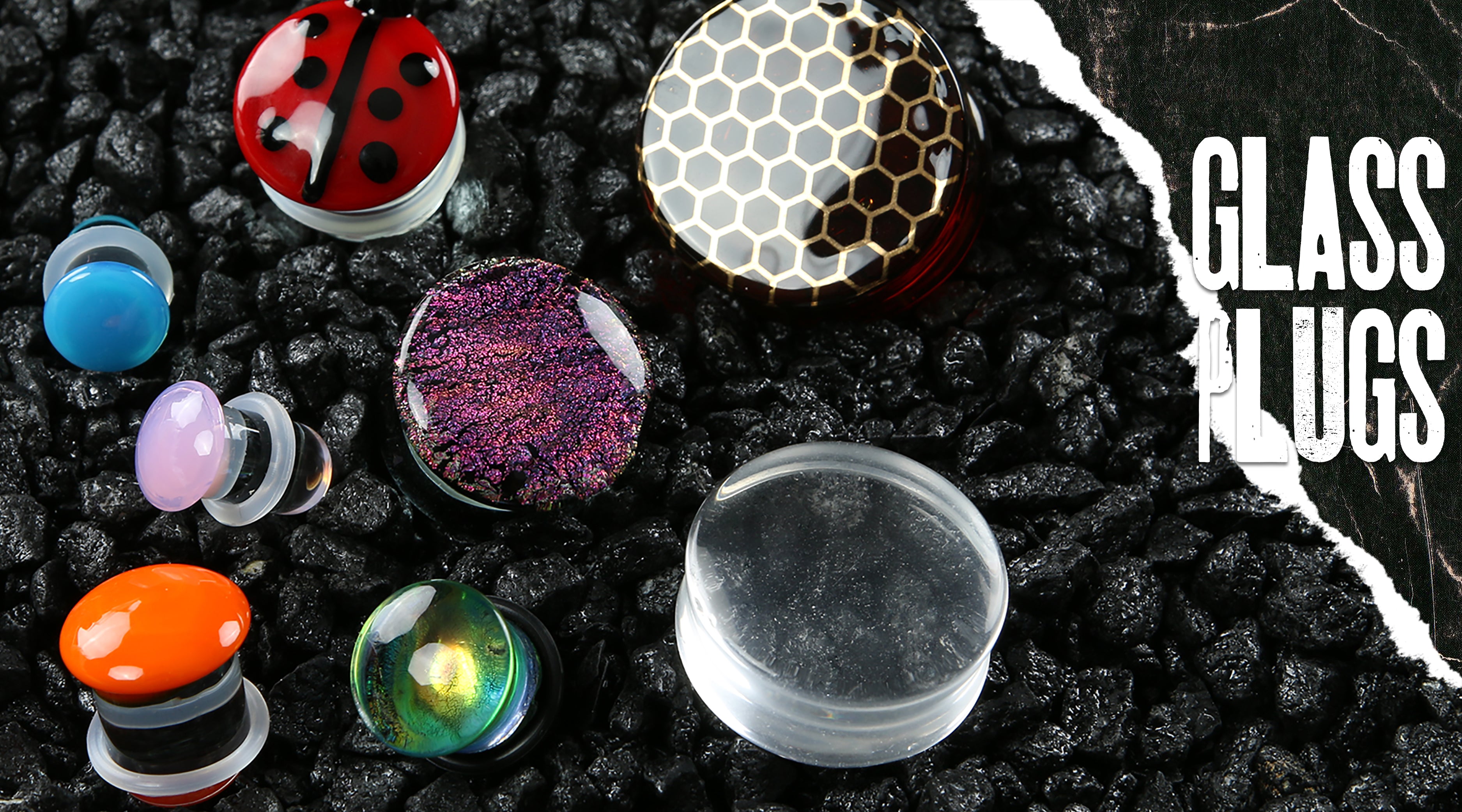Glass Plugs / Ear Gauges