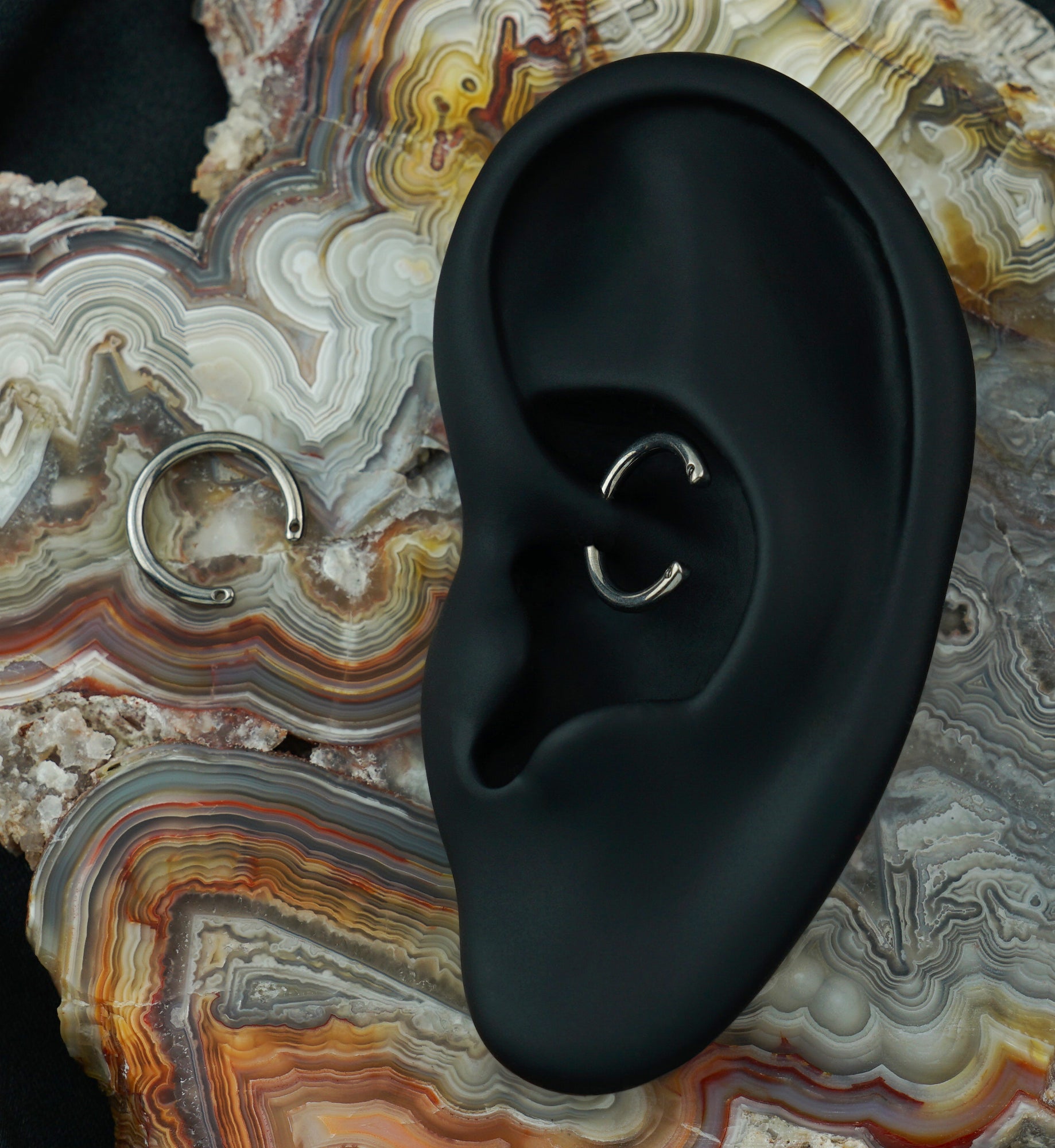 14G Custom Titanium Circular Barbell