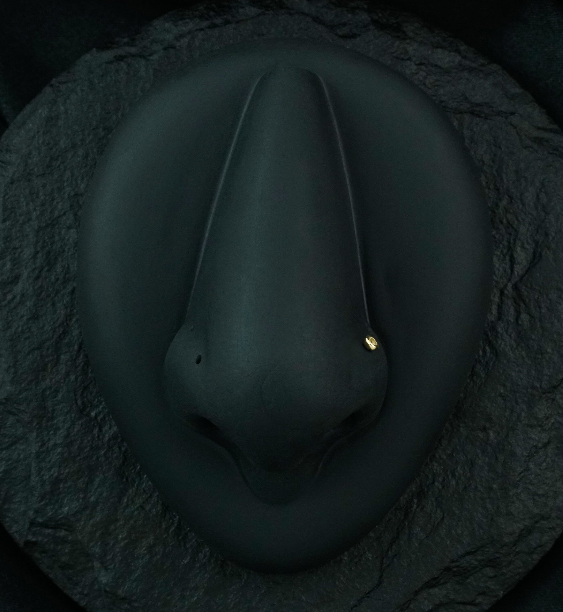 14kt Gold L Bend CZ Bezel Nose Ring