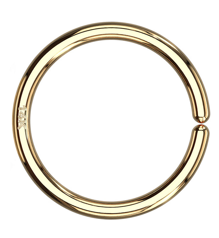 14kt Gold Seamless Hoop Ring |  20g (11/32 - 9mm)