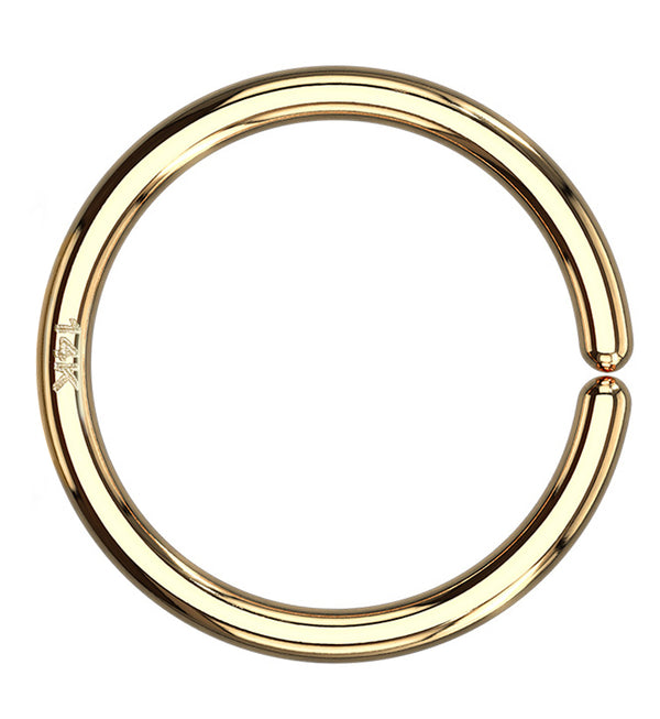 14kt Gold Seamless Hoop Ring