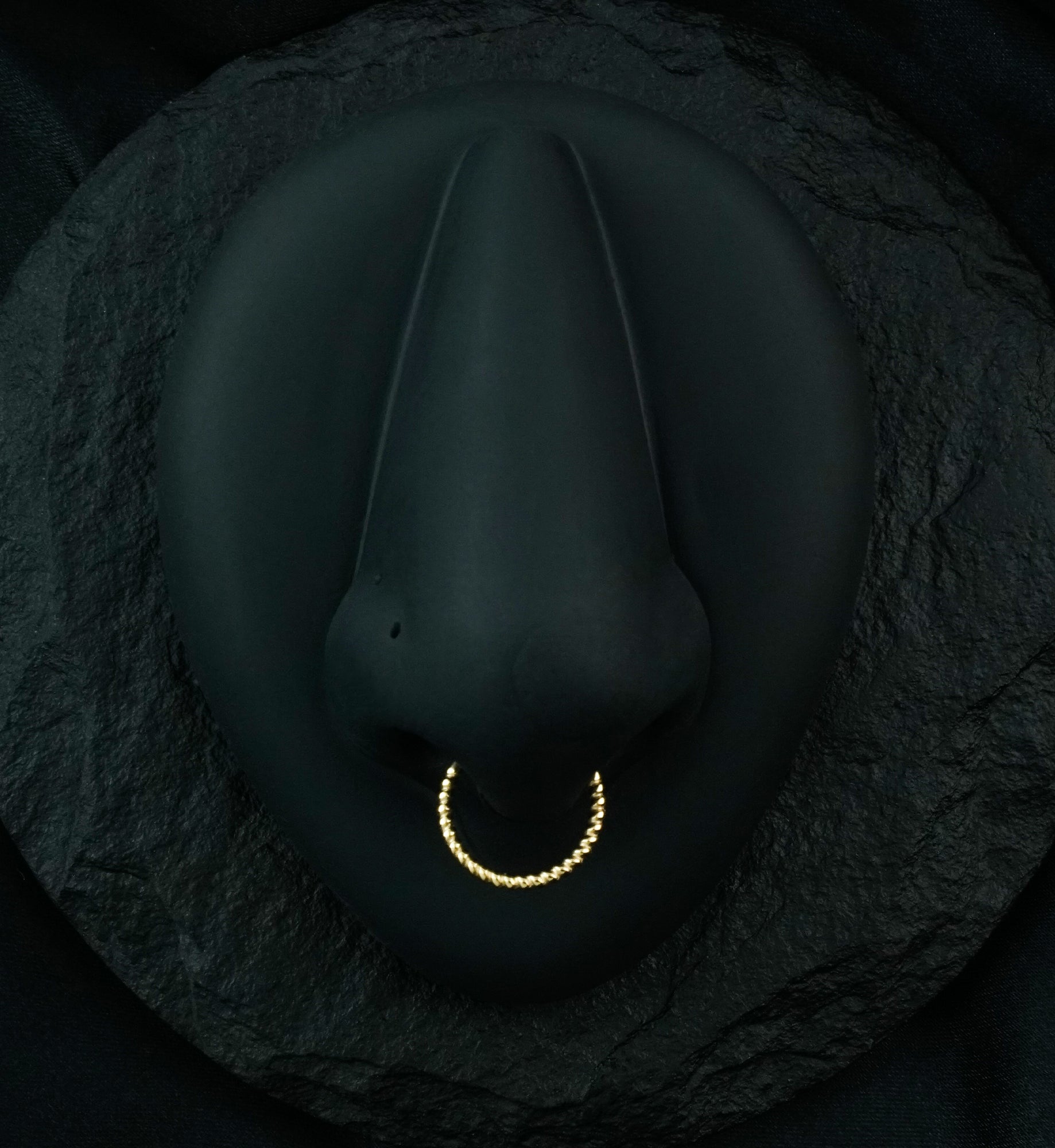 14kt Gold Twine Hinged Segment Ring