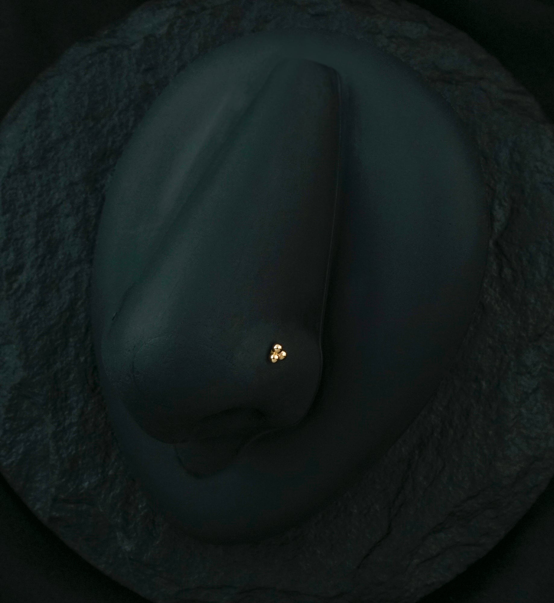 14kt Rose Gold Trinity Ball Threadless Top