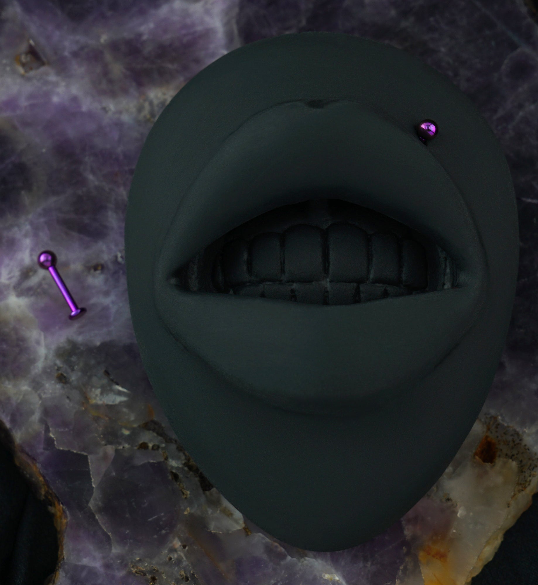 Purple PVD Titanium Labret