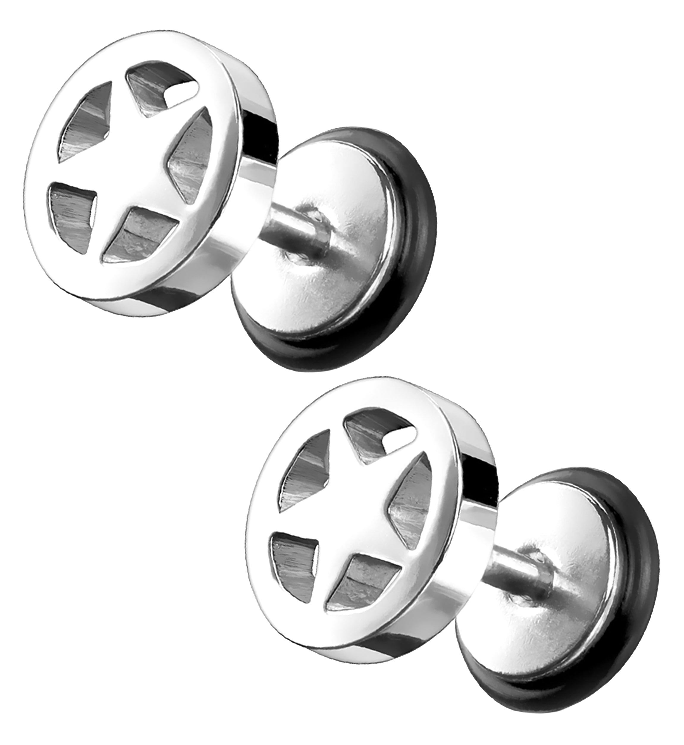 16G Star Fake Gauges - Plugs