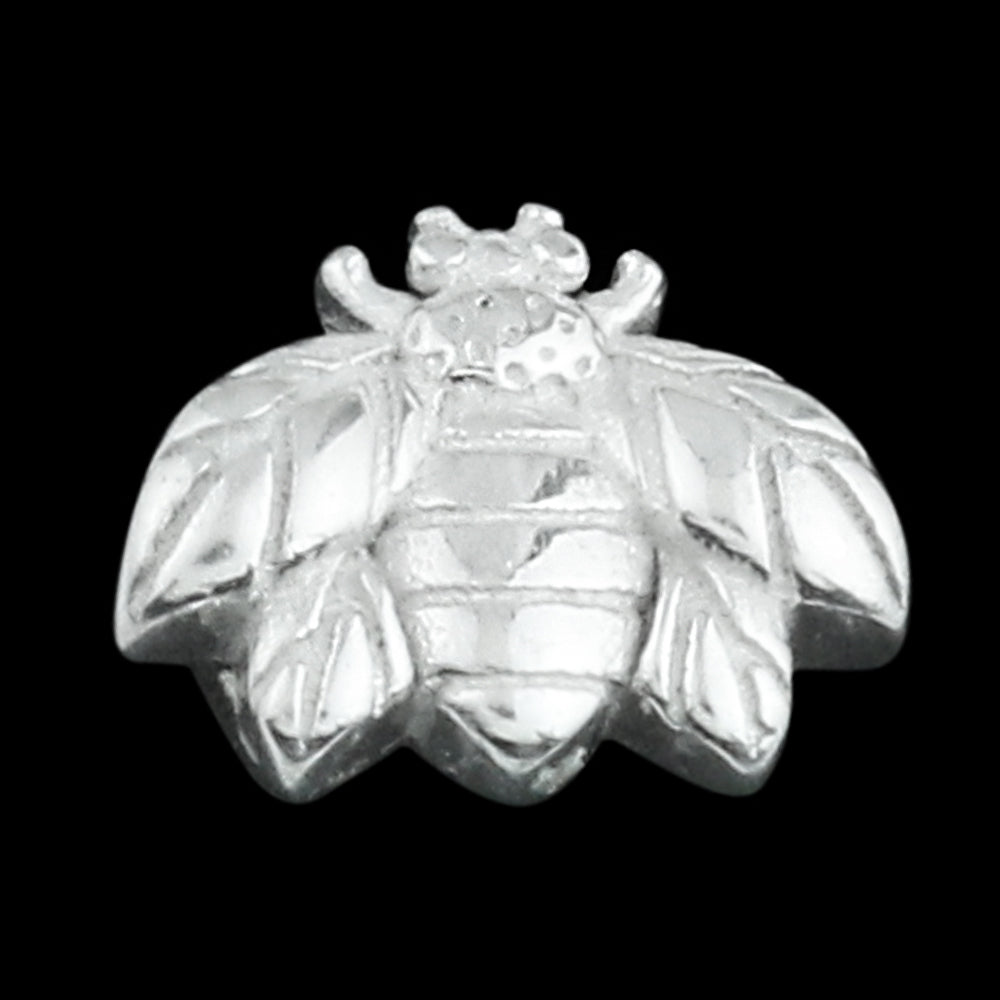 18kt White Gold Bumble Bee Threadless Top