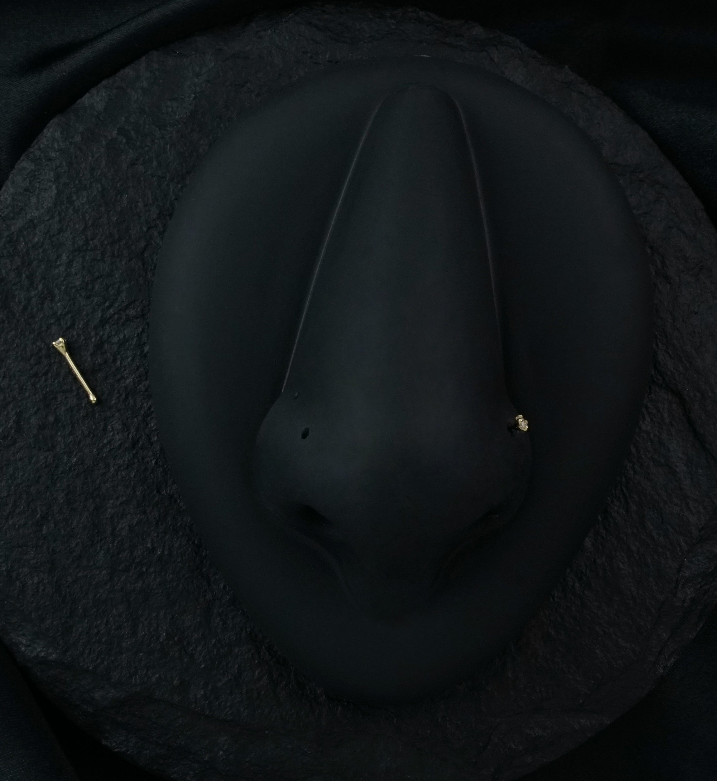 20G 14kt Gold Prong CZ Nosebone