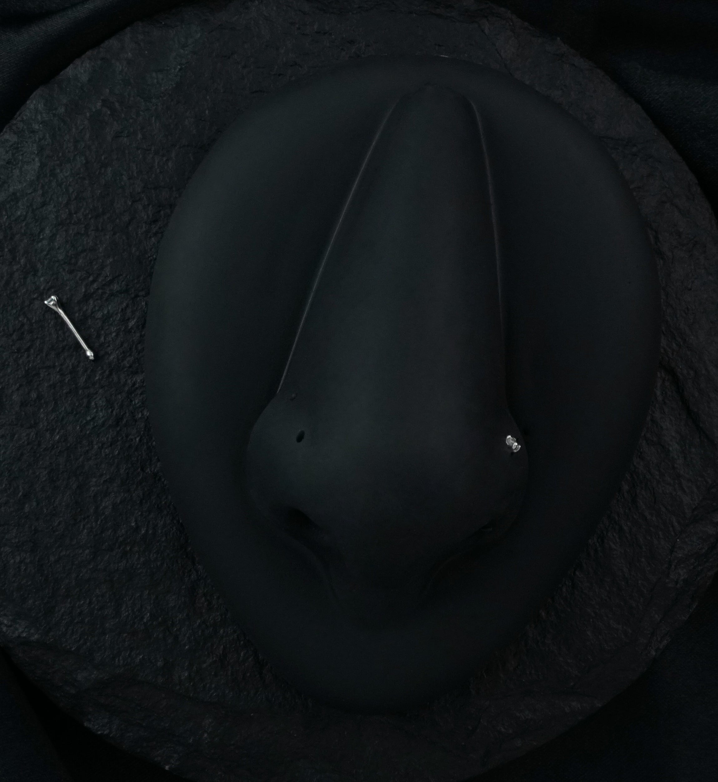 20G 14kt White Gold Prong CZ Nosebone