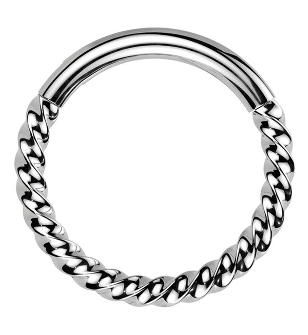 Twisted Titanium Segment Ring