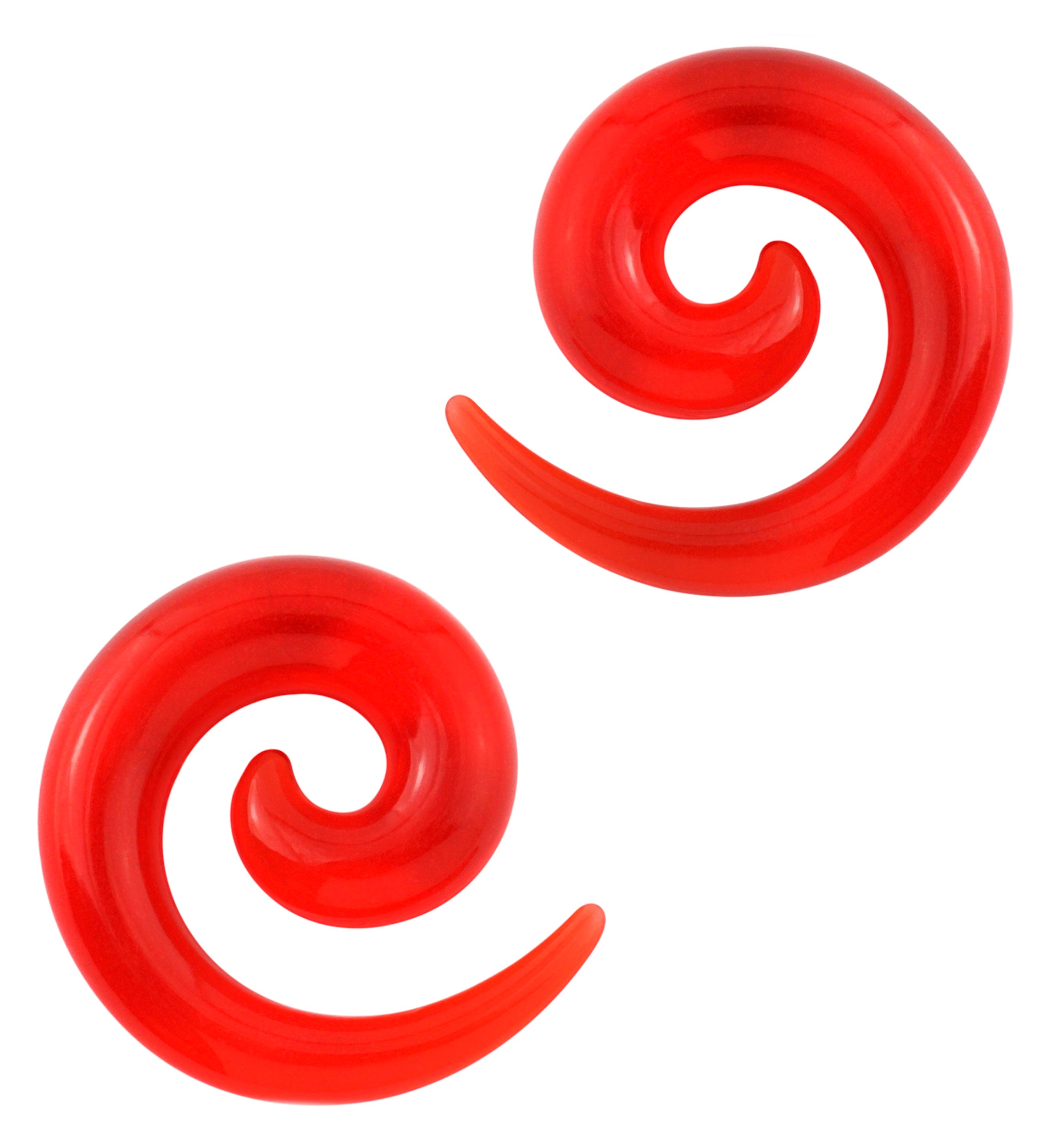 Acrylic UV Red Spirals