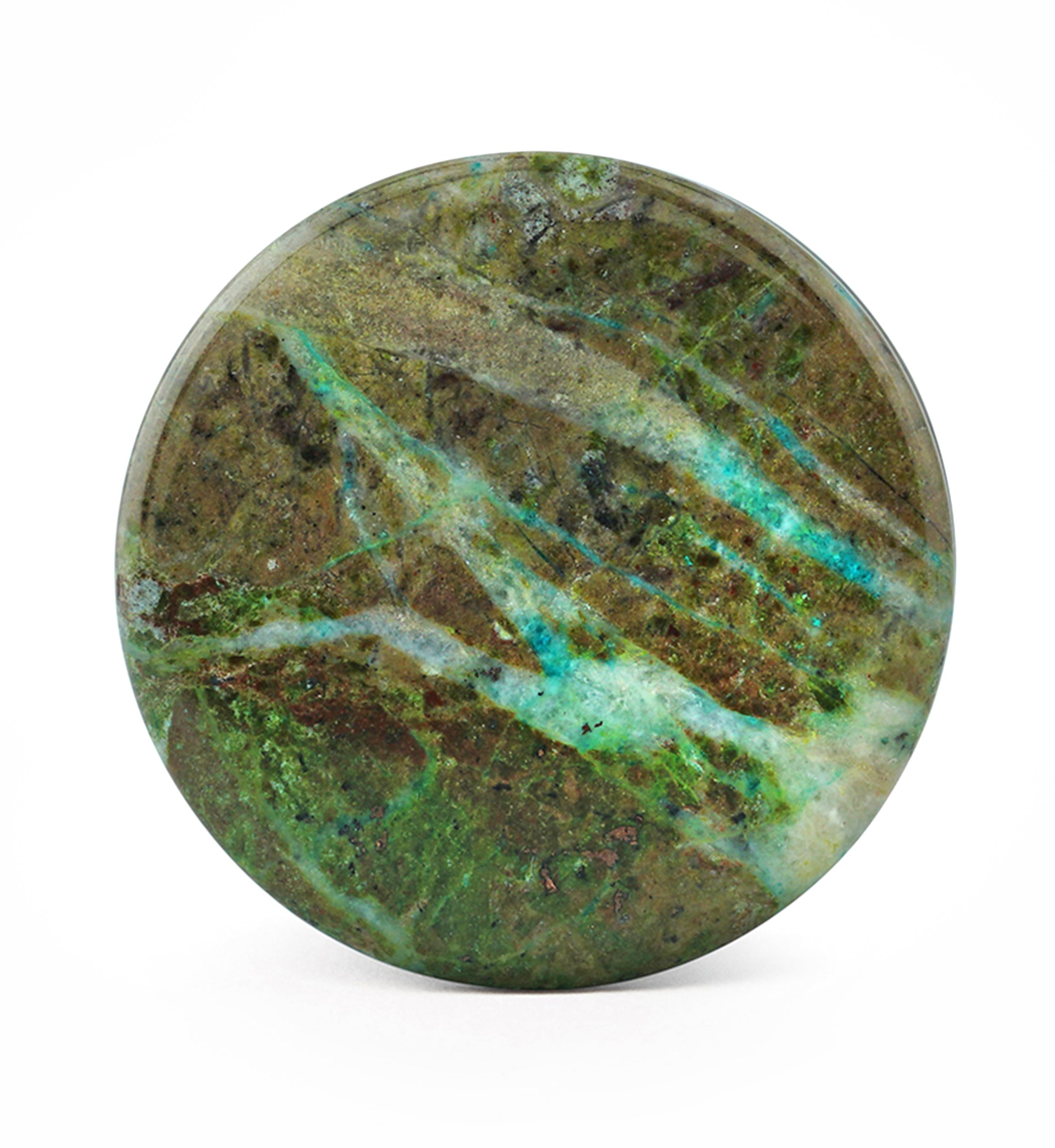 African Jade Double Flare Stone Plugs