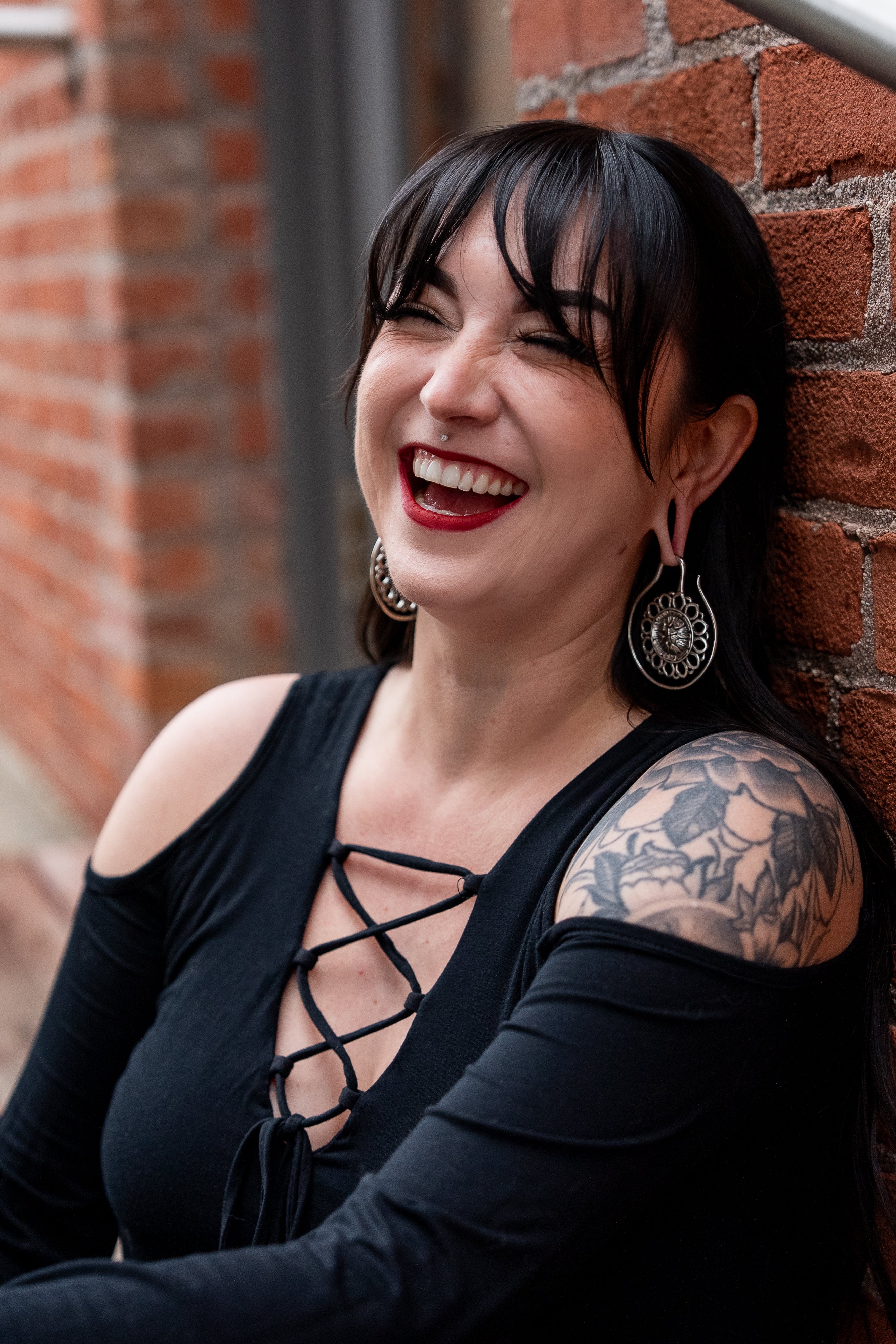 Amaryllis White Brass Ear Weights