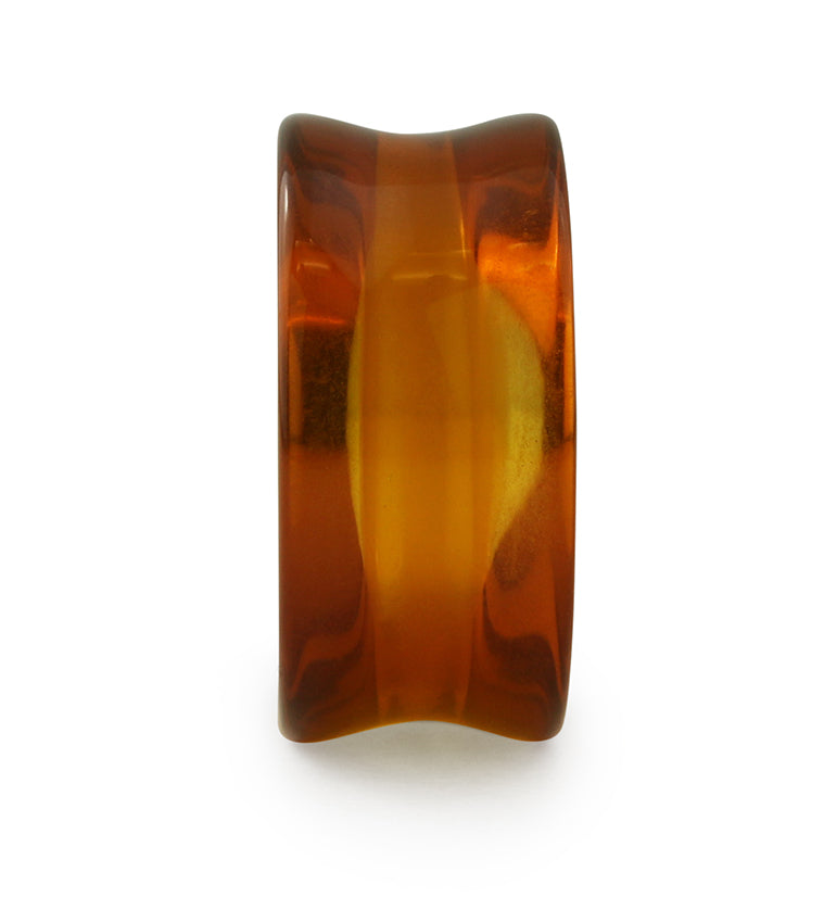 Amber Glass Tunnel Plugs