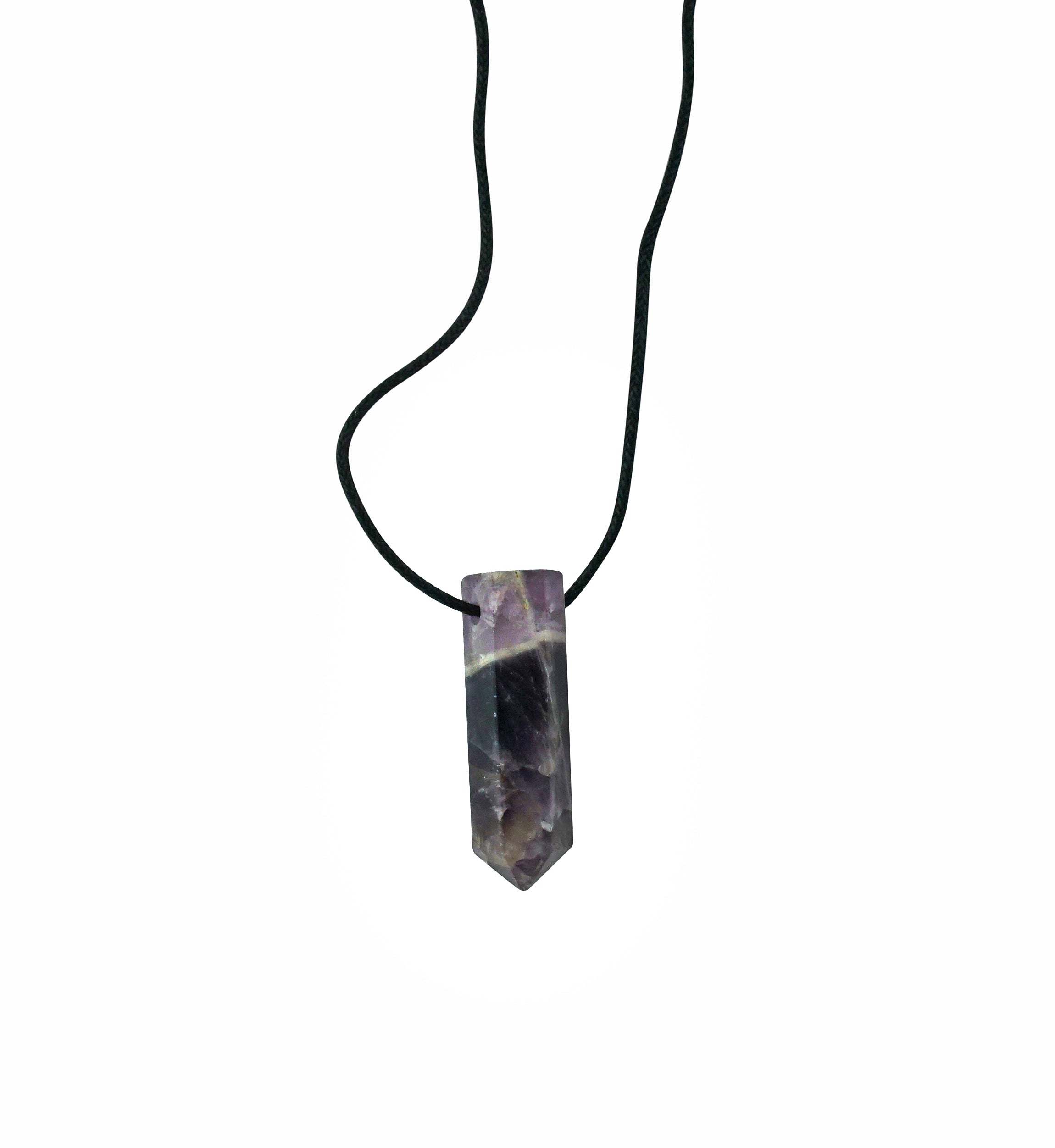 Amethyst Crystal Stone Pendant Necklace