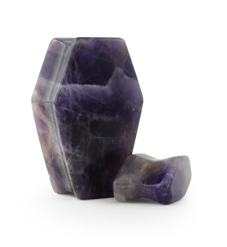 Amethyst Stone Coffin Plugs