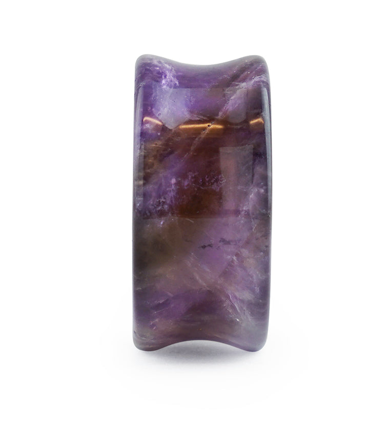 Amethyst Stone Double Flare Tunnels
