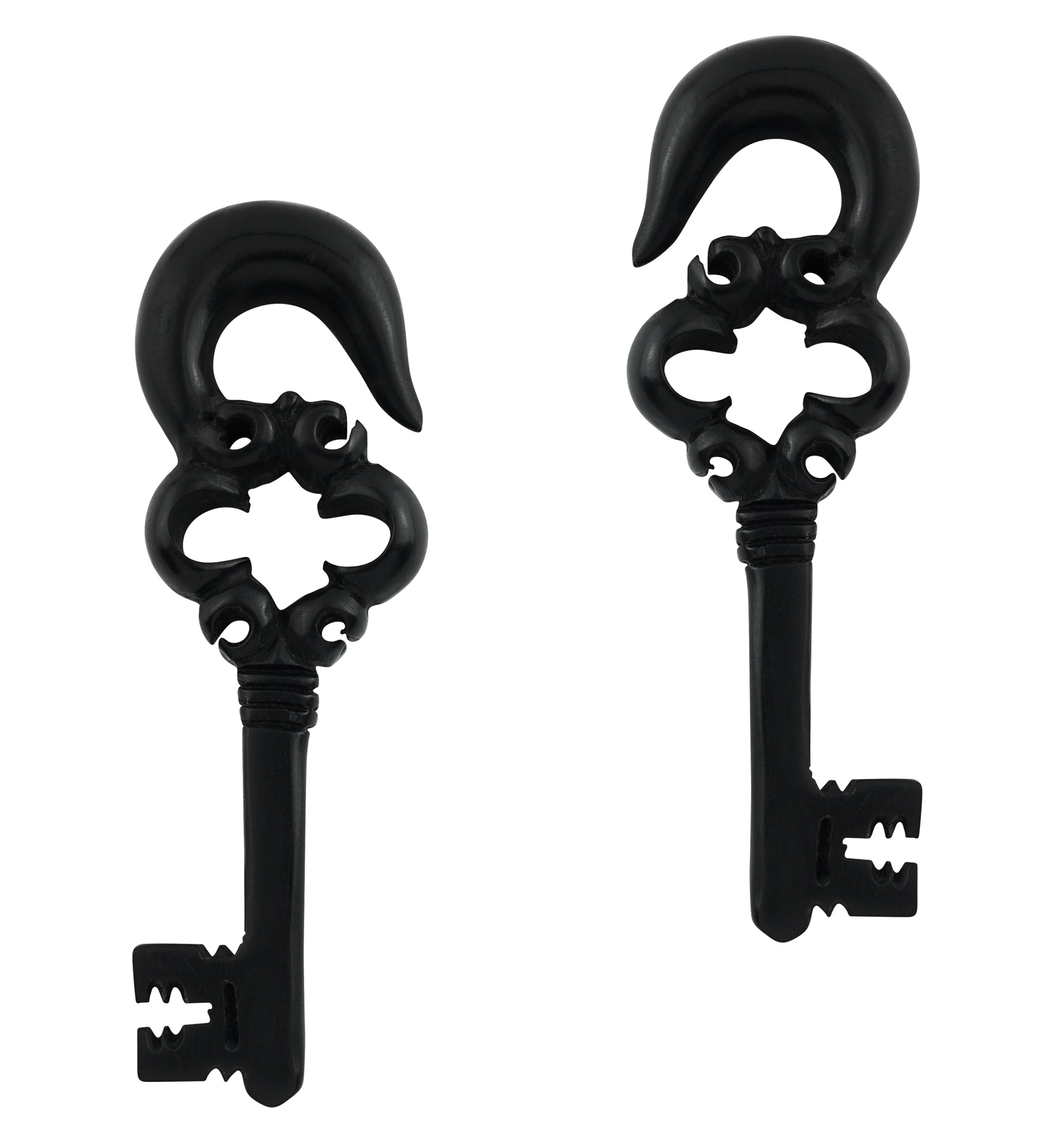 Antique Key Areng Wood Hangers