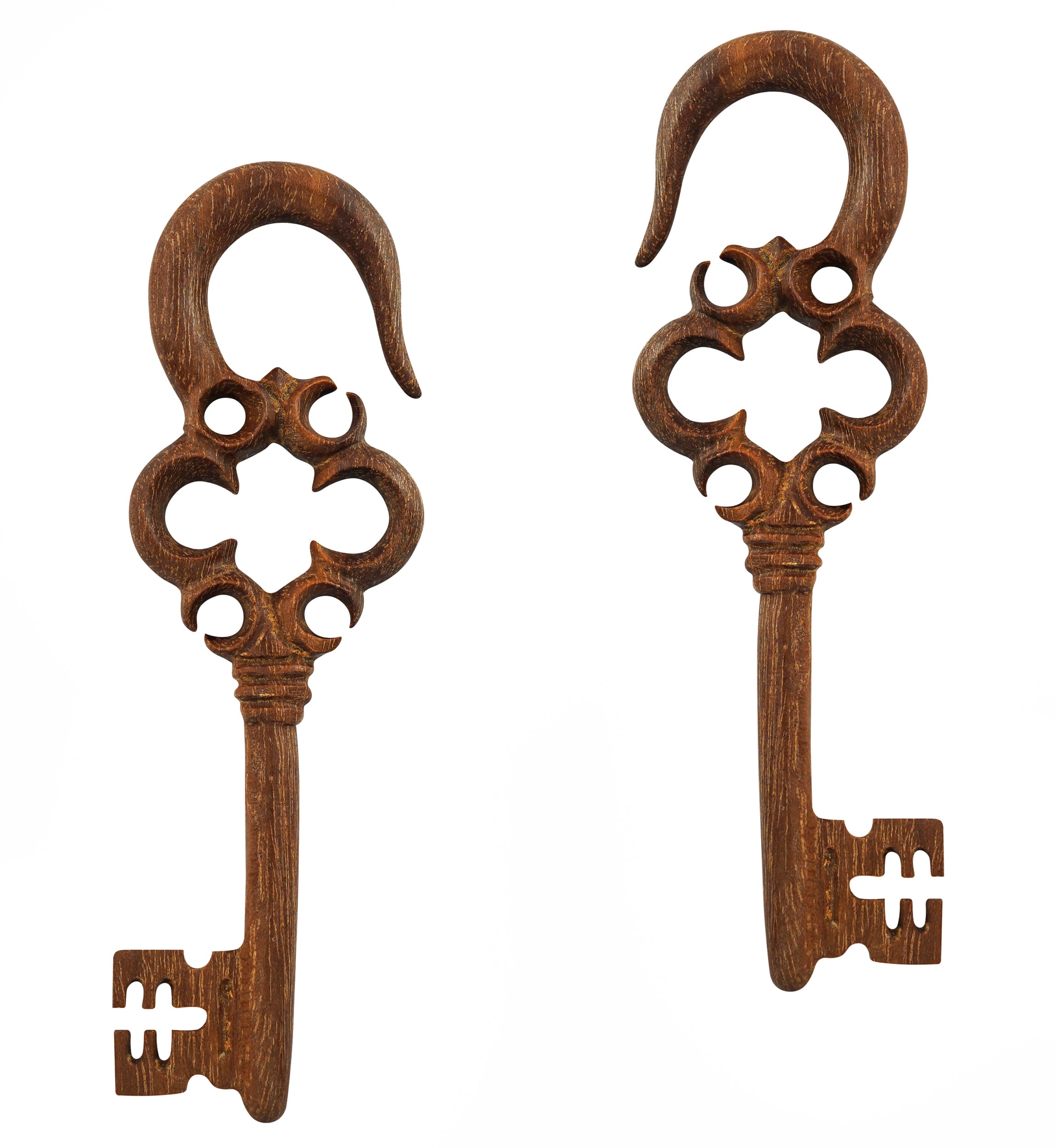 Antique Key Saba Wood Hangers