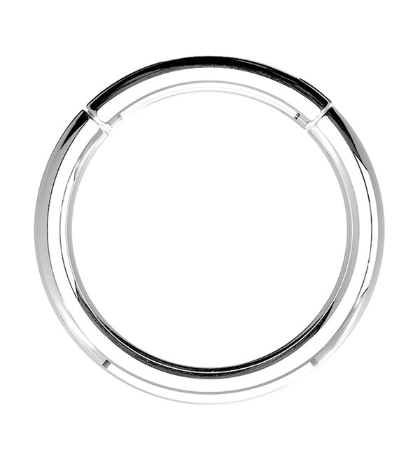Titanium Hinged Segment Hoop Ring