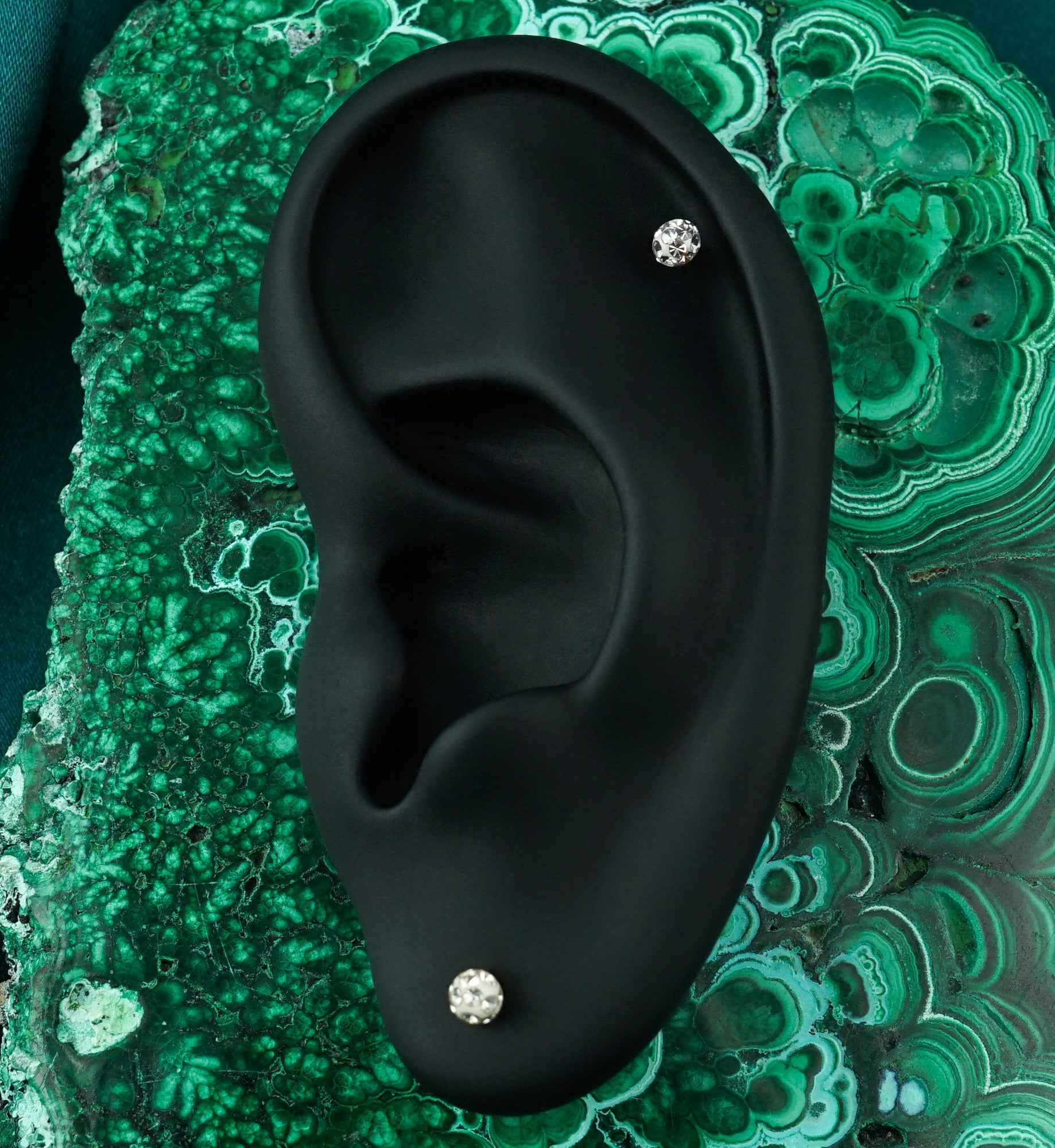 Aurora Glitterball Stainless Steel Labret