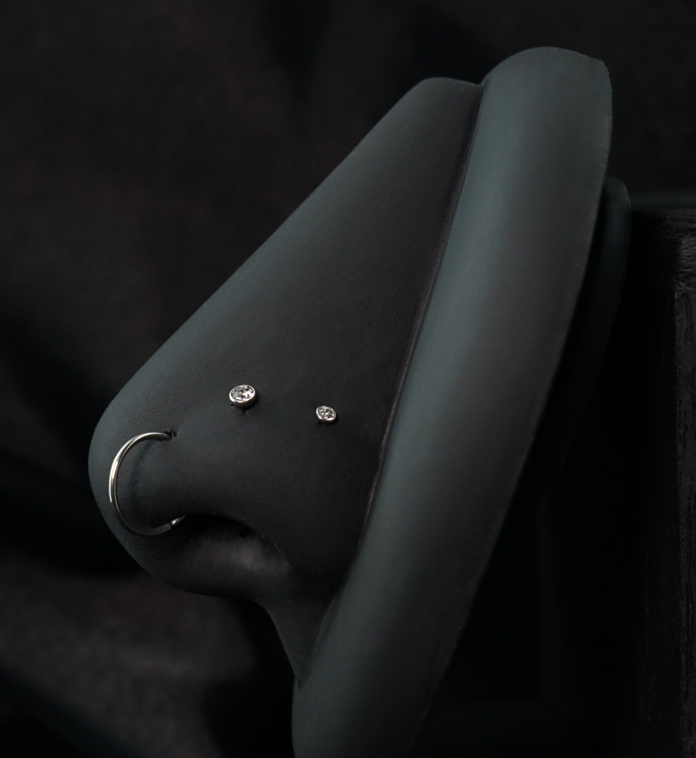 Bezel Clear CZ Stainless Steel L Bend/Stud/Hoop Variety Pack (6 Pack)