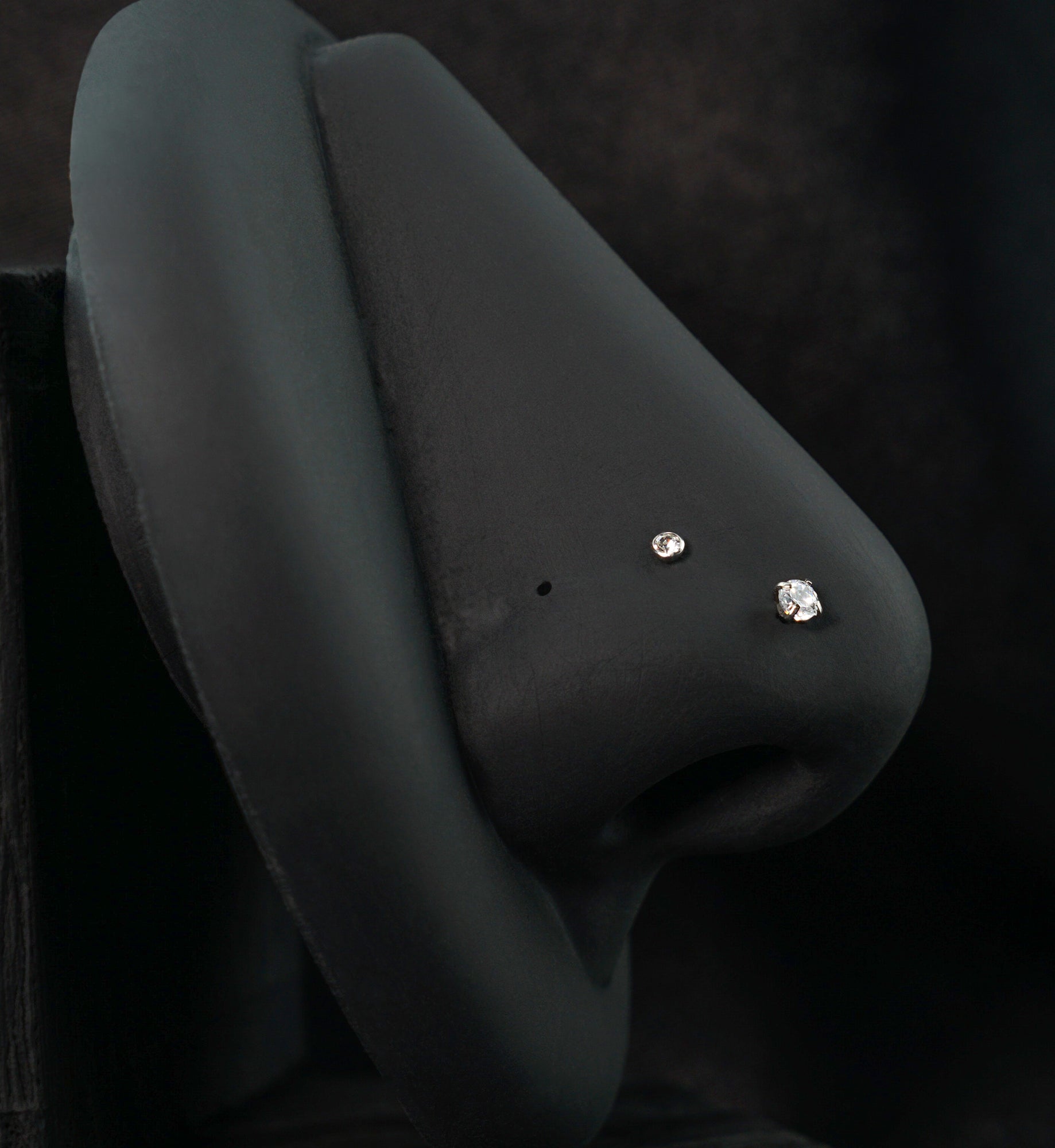 Bezel/Prong Clear CZ Stainless Steel L Bend/Stud/Hoop Variety Pack (6 Pack)