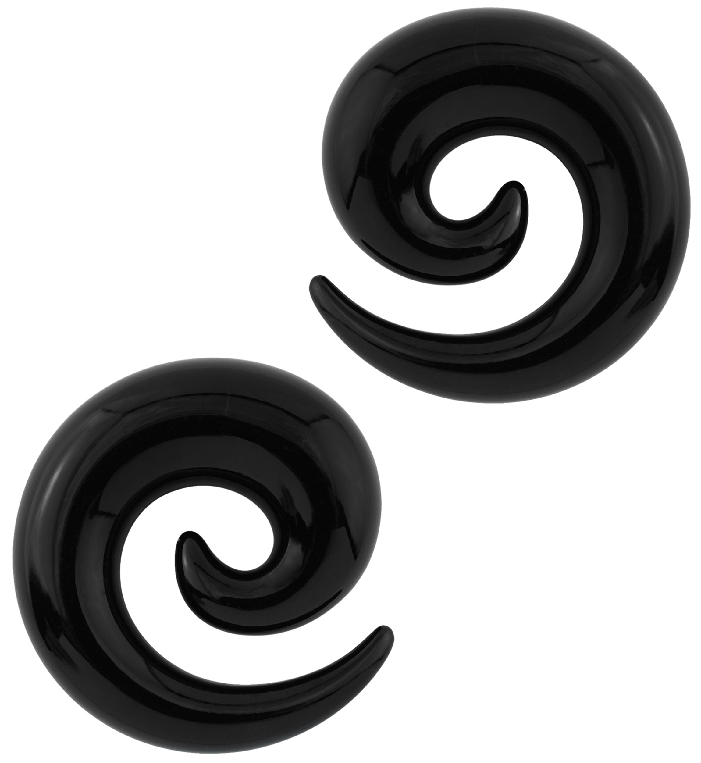 Black Acrylic Spirals