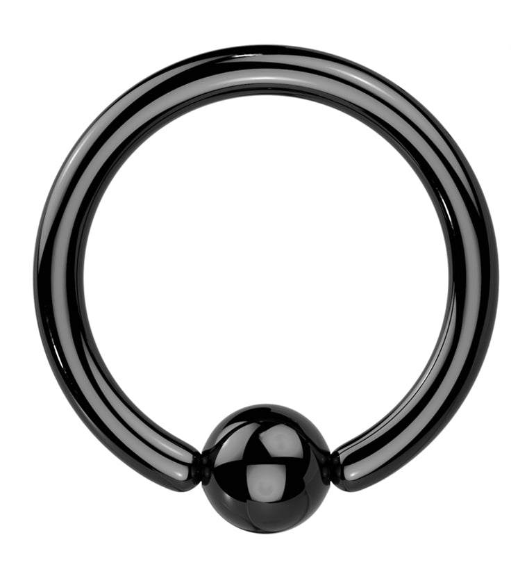 Black PVD Captive Bead Ring