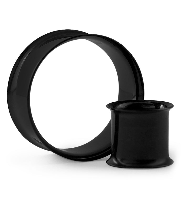 Black Stainless Steel Double Flare Tunnels