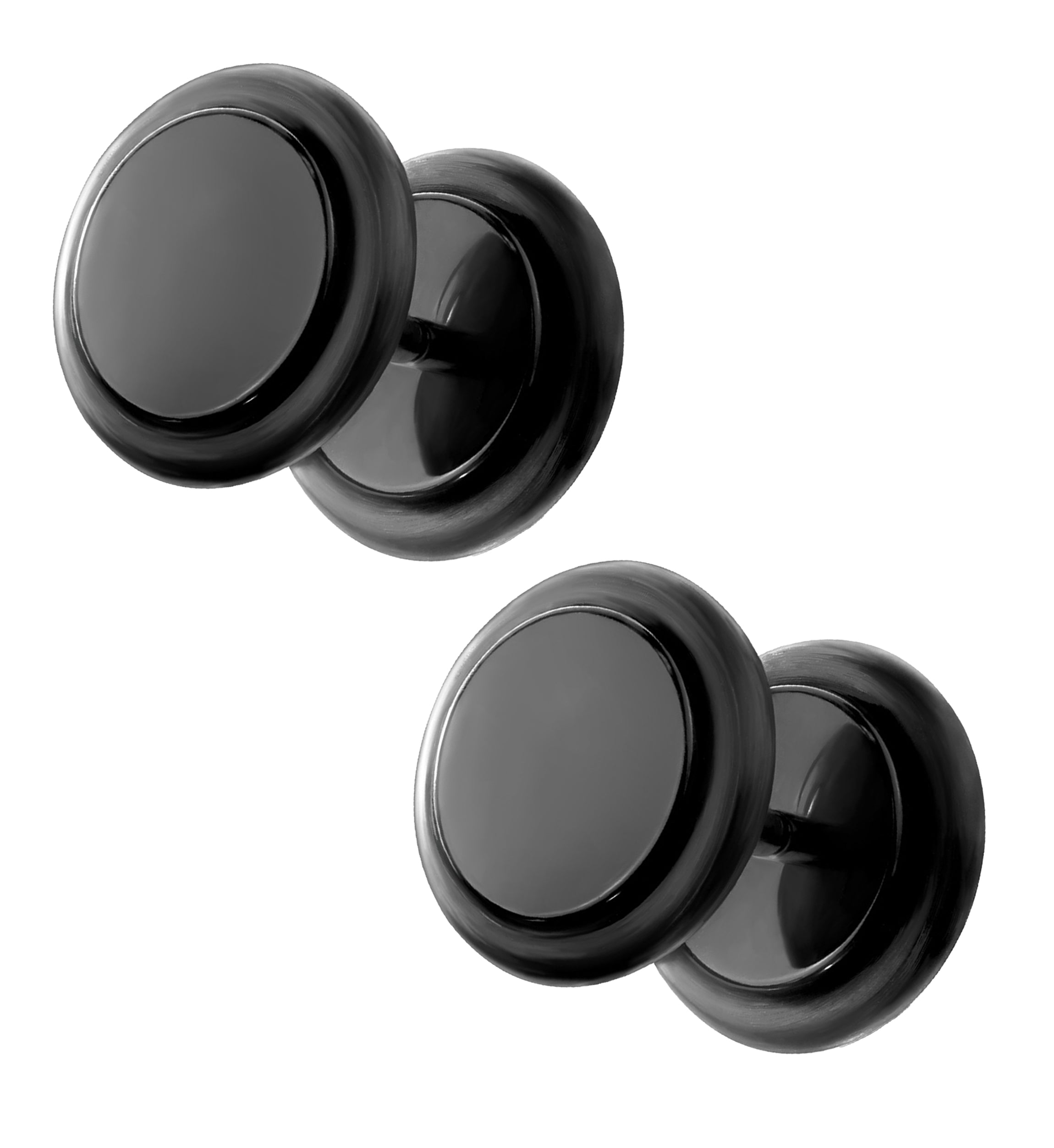 Black Fake Ear Plugs