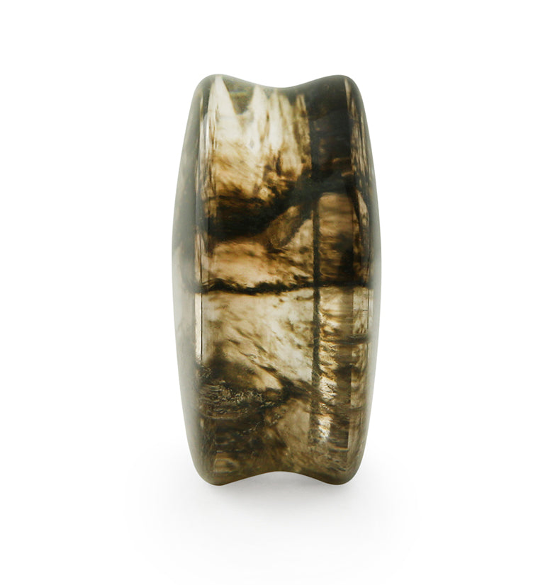 Black Hazy Glass Plugs