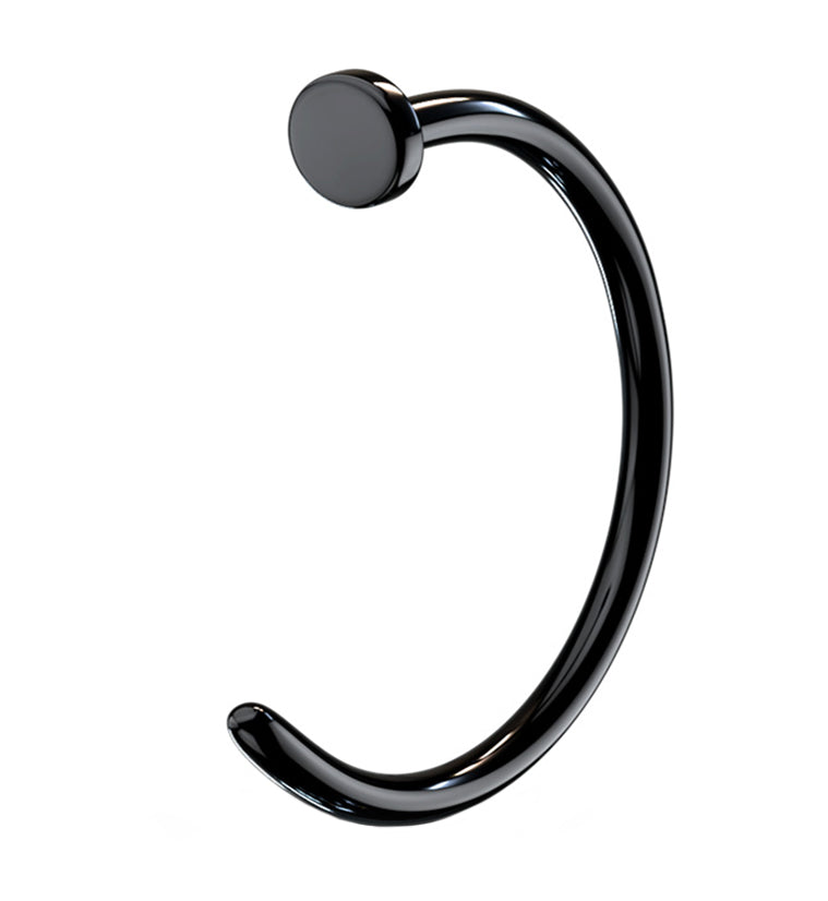 Black Stainless Steel Nose Hoop Ring