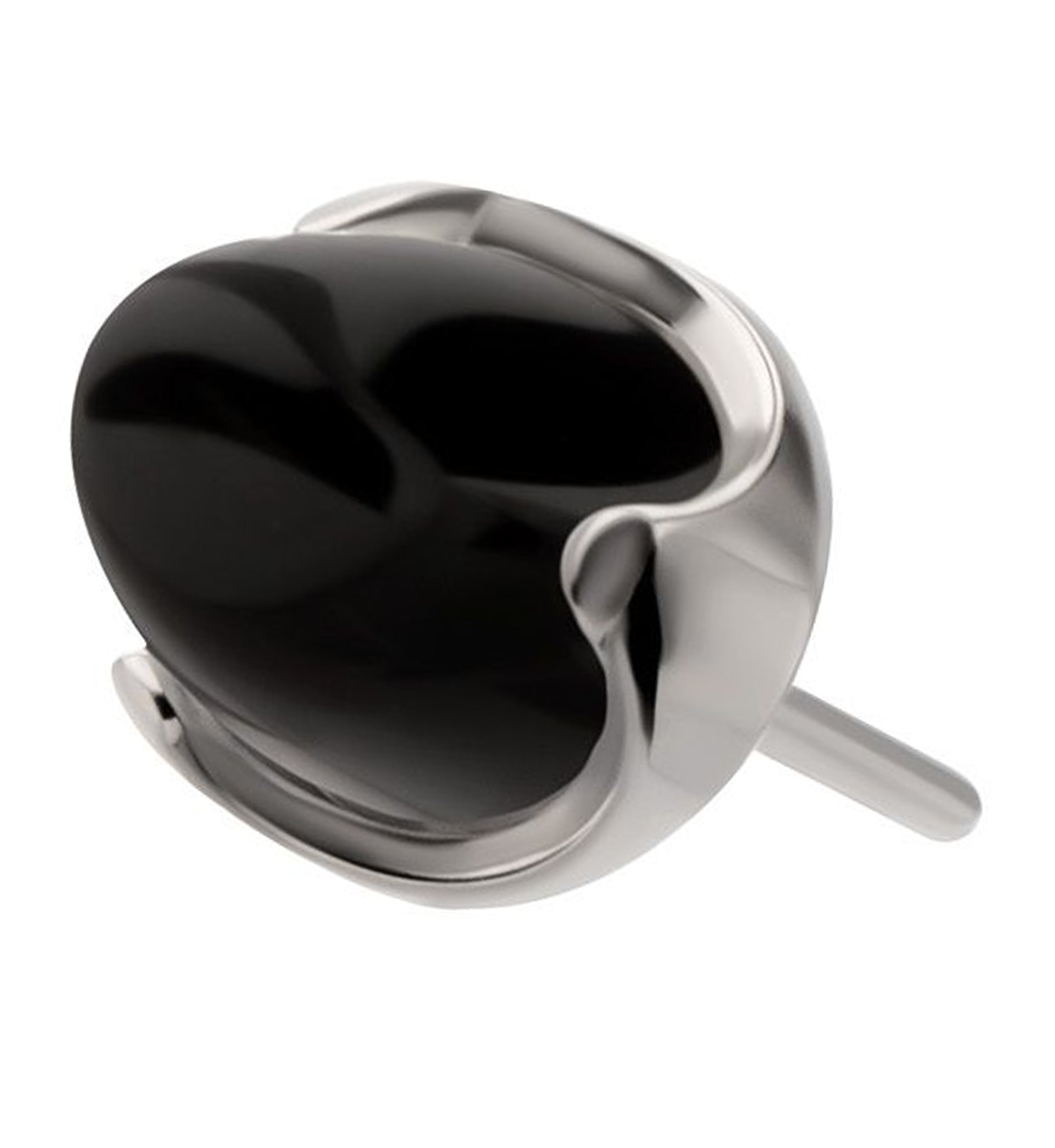 Black Onyx Cone Titanium Threadless Top