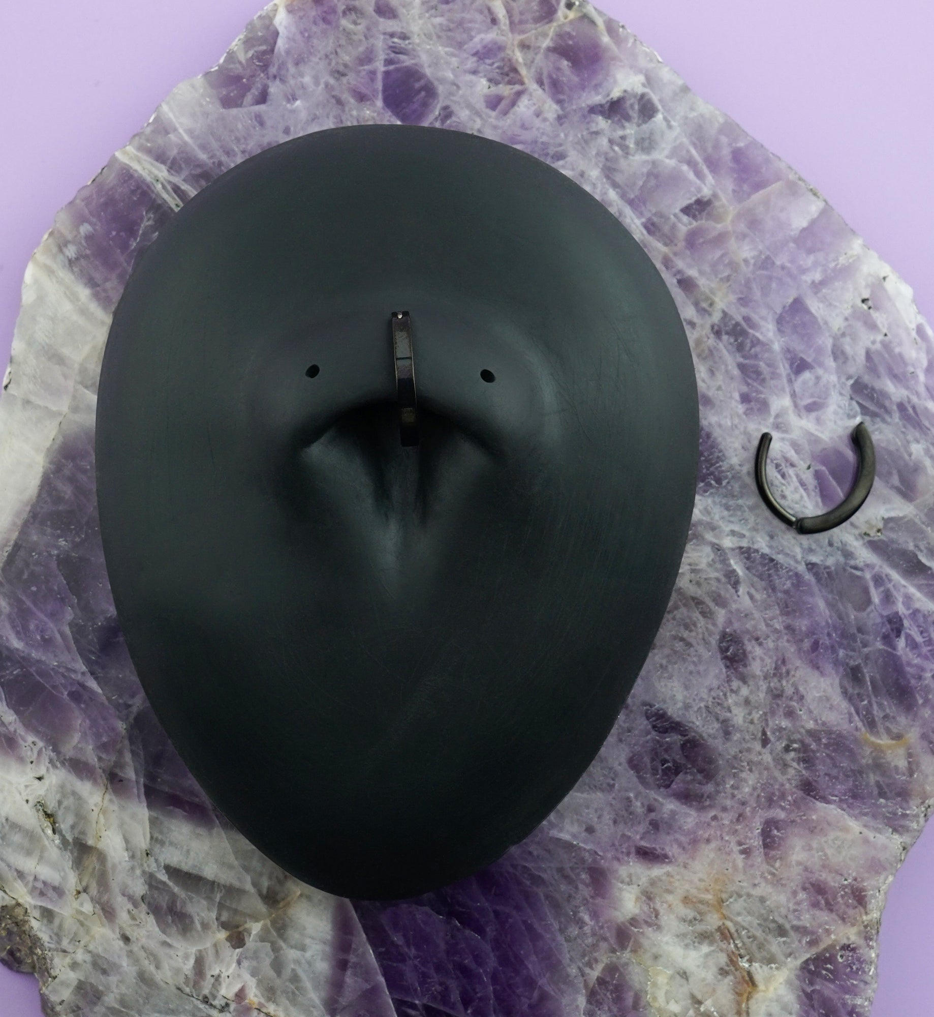 Black PVD Bar Hinged Titanium Rook Clicker