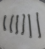 Black PVD Curb Titanium Connector Chain