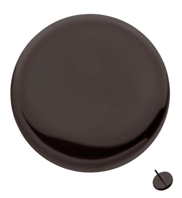 Black PVD Disk Titanium Threadless Top