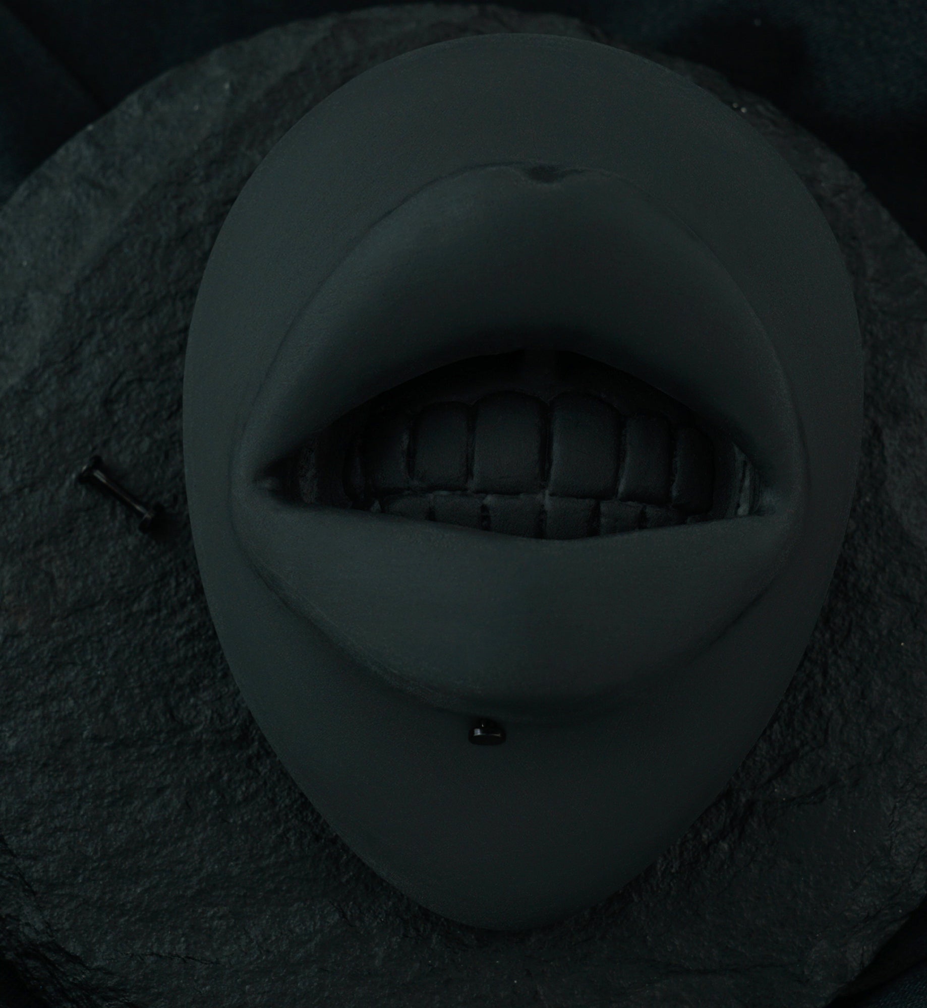 Black PVD Flat Disk Internally Threaded Titanium Labret