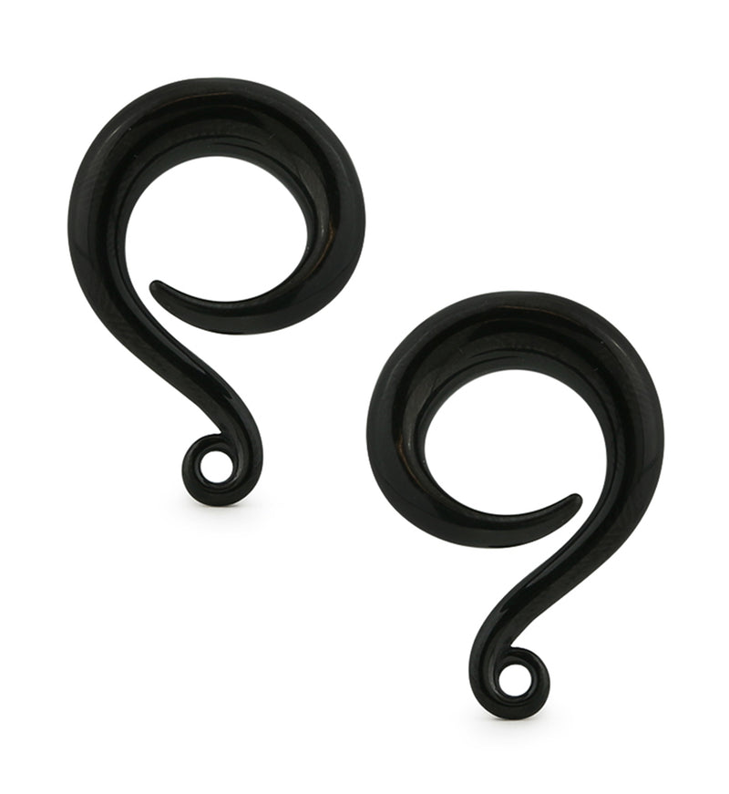 Black PVD Hook Hanger Stainless Steel Ear Weights