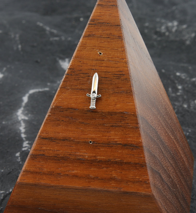 Blade Clear CZ Threadless Titanium Top