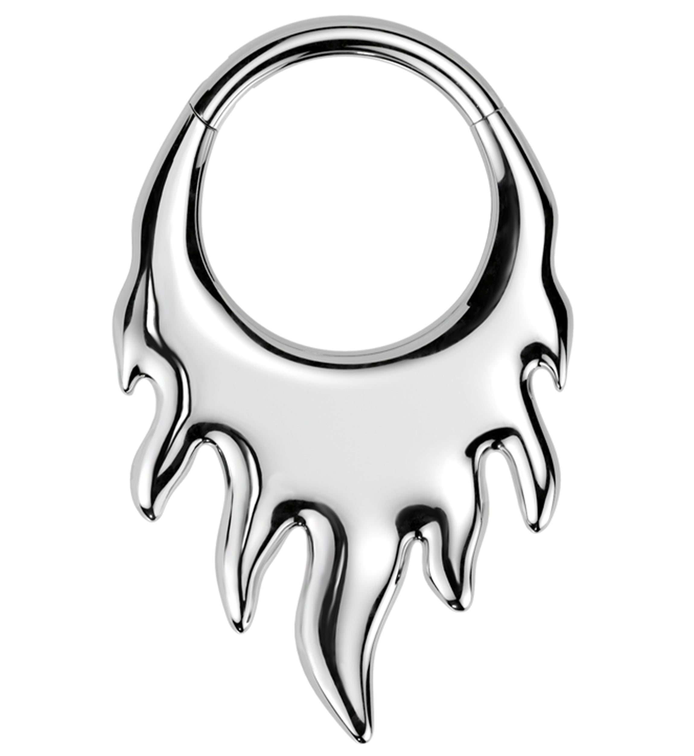 Blaze Titanium Hinged Segment Ring