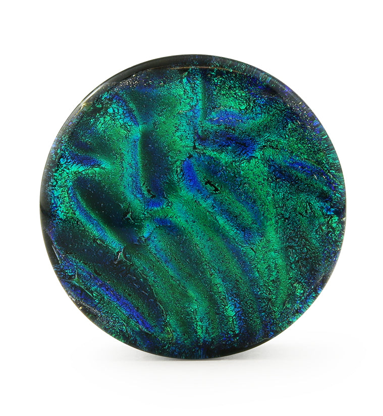 Arcadia Blue & Green Dichroic Glass Plugs