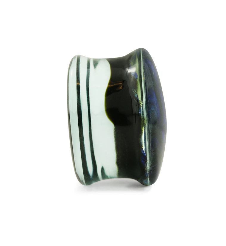 Arcadia Blue & Green Dichroic Glass Plugs