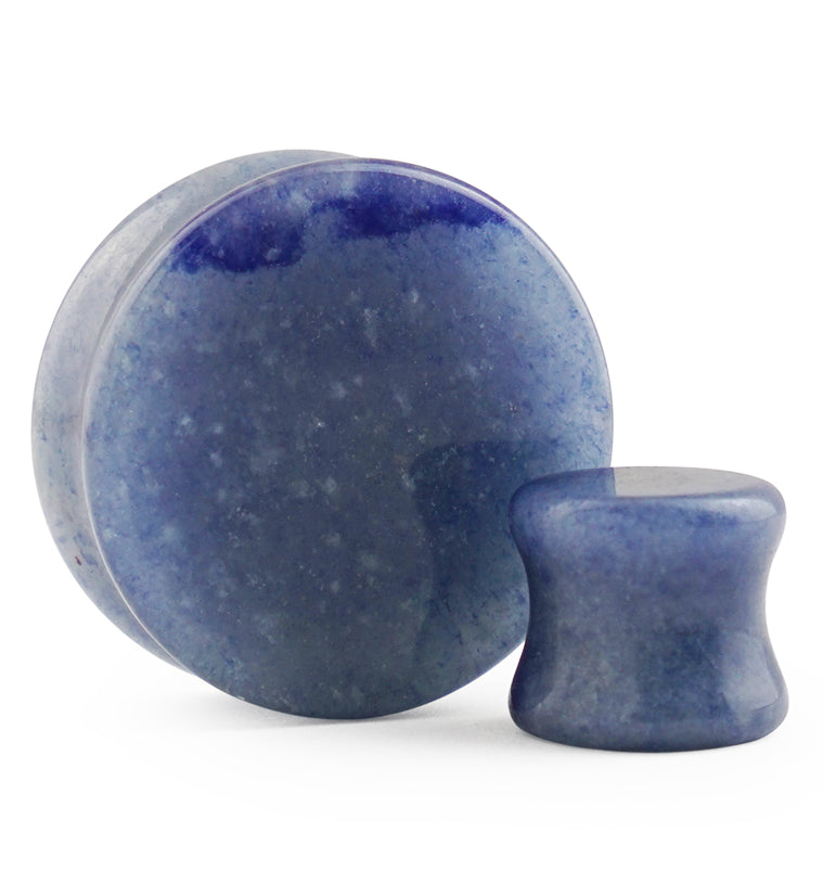 Blue Aventurine Stone Plugs (8G - 1 & 1/2