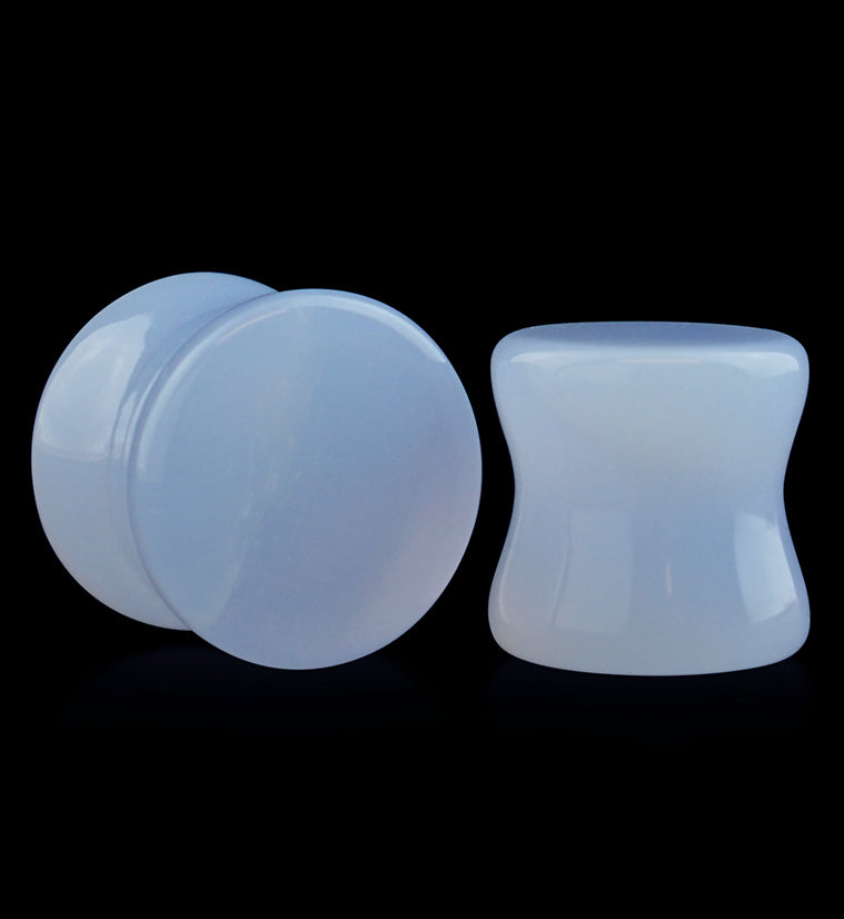 Blue Chalcedony Stone Plugs
