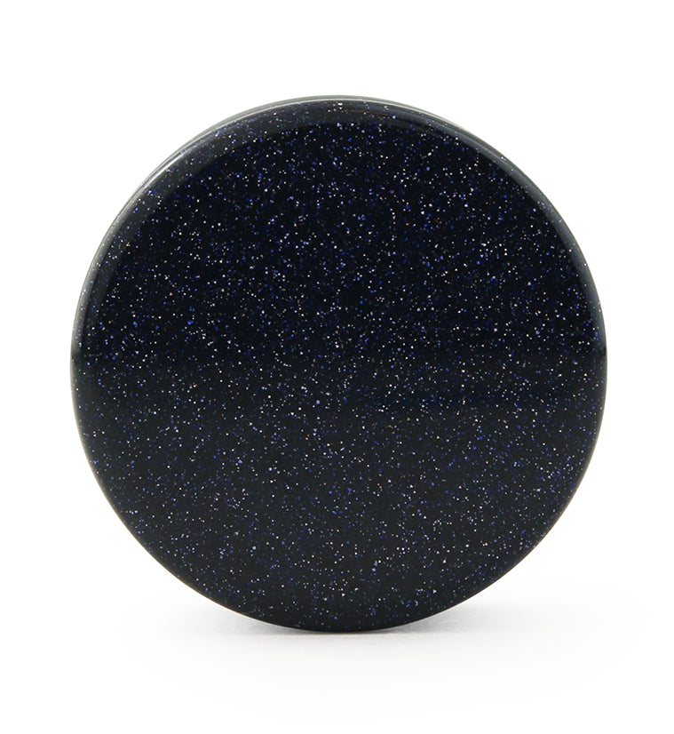 Blue Goldstone Glass Plugs