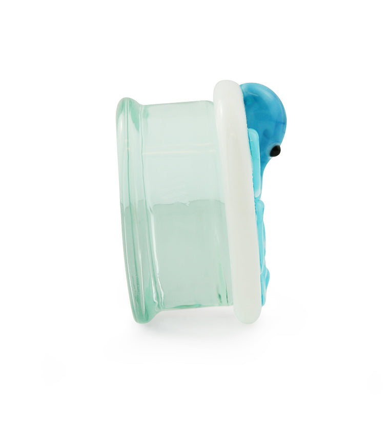 Blue Octopus Glass Plugs