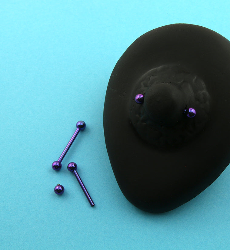 Blurple Titanium Barbell