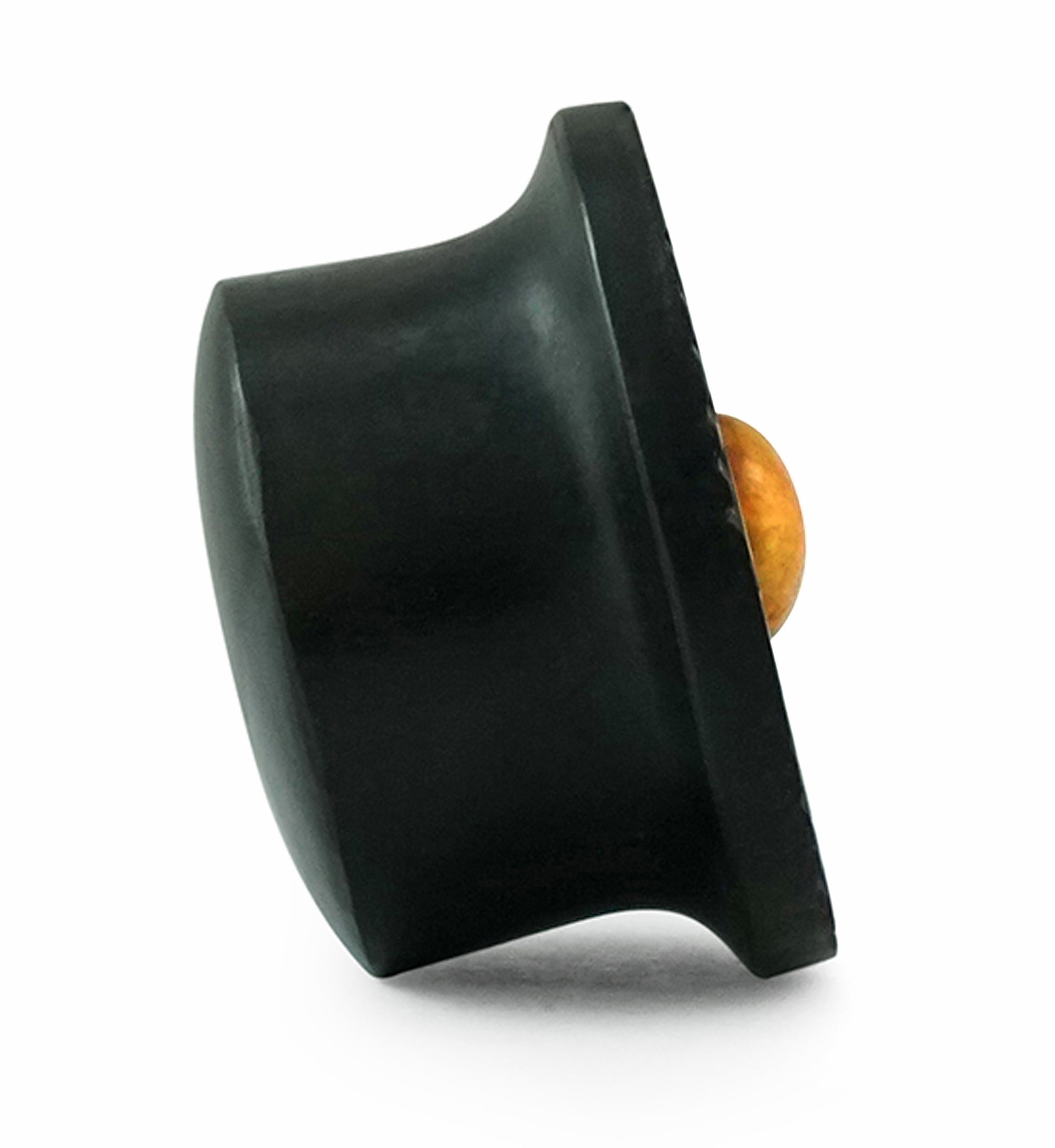 Boundary Geo Carnelian Stone Inlay Areng Wood Mayan Flare Plugs