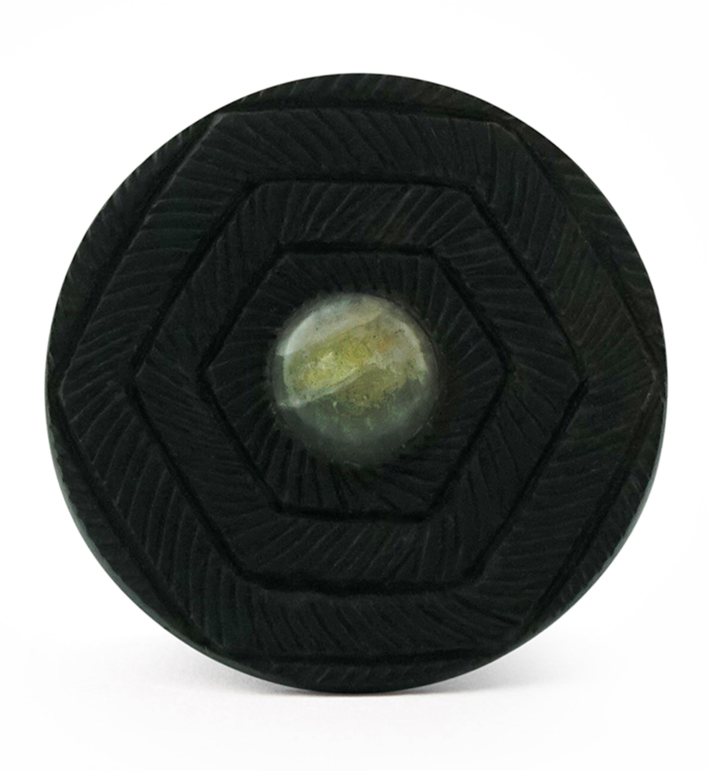 Boundary Geo Labradorite Stone Inlay Areng Wood Mayan Flare Plugs